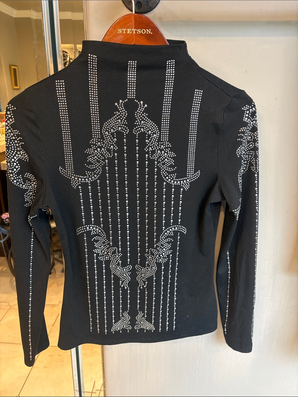 Black bling top